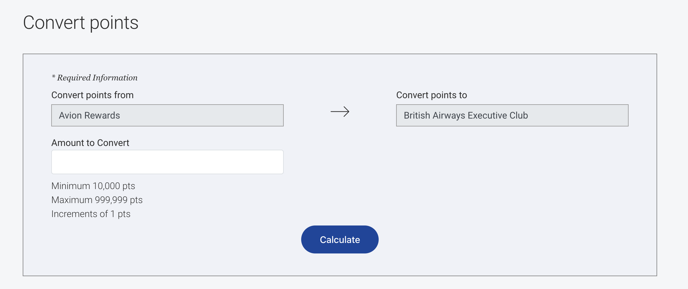 Transfer RBC Avion to Avios